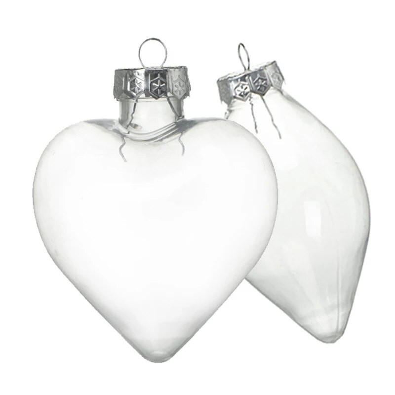 Prozirni privjesci od snježne kugle za božićno uređenje Božićno drvce Kućni vanjski ukrasi u obliku pada Viseći privjesci Izrada DIY kuglica