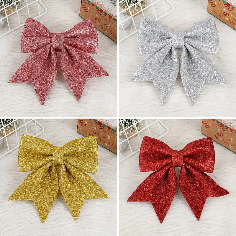 Velike mašne Ukrasi s mašnama za božićno drvce Poklon Party Božićni ukrasi Božićni blagdani Unutarnji vanjski ukrasi