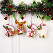 Animacinis kalėdinis audinys lėlės pakabukas Kalėdų senelis Sniego senelis Briedis Meškis Varpelis Lėlė Kalėdų eglutė kabantis varpelis Linksmų Kalėdų Laimingų Naujųjų 2024 metų
