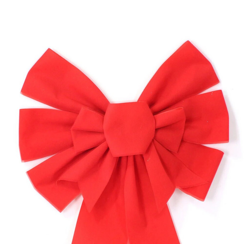 2 gab. Ziemassvētku dekoratīvais bantītis, Ziemassvētku eglītes rotājums 2024. gada Jaungada vakara rotājumi, ar rokām darināti dāvanu loki