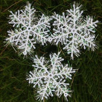 Διακόσμηση Χριστουγεννιάτικου Δέντρου Νιφάδες χιονιού 6cm-18cm Λευκό πλαστικό τεχνητό χιόνι Διακοσμήσεις σπιτιού 2020 Ευτυχισμένο το νέο έτος προμήθειες πάρτι