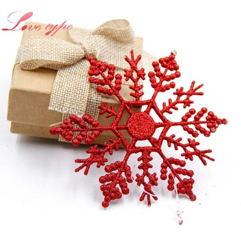 6 ΤΕΜ. 7/10/12cm Bling Snowflake Χριστουγεννιάτικες πολύχρωμες νιφάδες χιονιού κρεμαστά δέντρο για DIY Δώρα Συσκευασίας Προμήθειες Χριστουγεννιάτικου Δέντρου