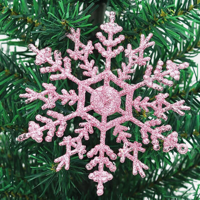 6 DB 7/10/12 cm Bling hópehely karácsonyi színes fára függő hópelyhek barkácsoláshoz ajándékcsomagoláshoz kellékek karácsonyfa díszítéshez