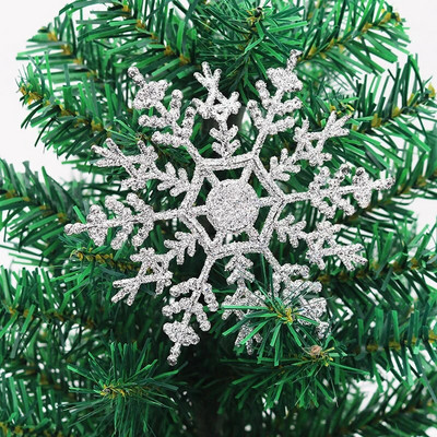 6 DB 7/10/12 cm Bling hópehely karácsonyi színes fára függő hópelyhek barkácsoláshoz ajándékcsomagoláshoz kellékek karácsonyfa díszítéshez