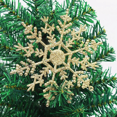 6 DB 7/10/12 cm Bling hópehely karácsonyi színes fára függő hópelyhek barkácsoláshoz ajándékcsomagoláshoz kellékek karácsonyfa díszítéshez