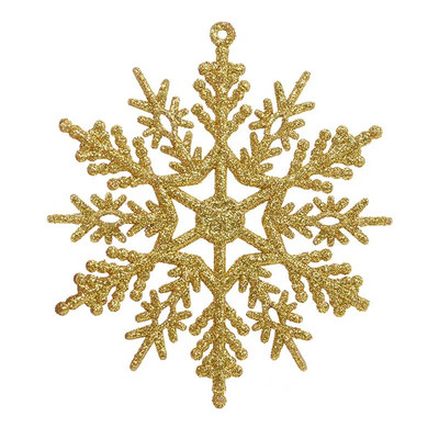 18 pakiranja plastičnih bijelih ukrasa u obliku pahuljica Božićni ukrasi za božićno drvce 10 cm Božićni ukras u obliku pahuljica koje se smrzavaju