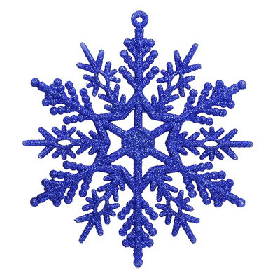 18 pakiranja plastičnih bijelih ukrasa u obliku pahuljica Božićni ukrasi za božićno drvce 10 cm Božićni ukras u obliku pahuljica koje se smrzavaju