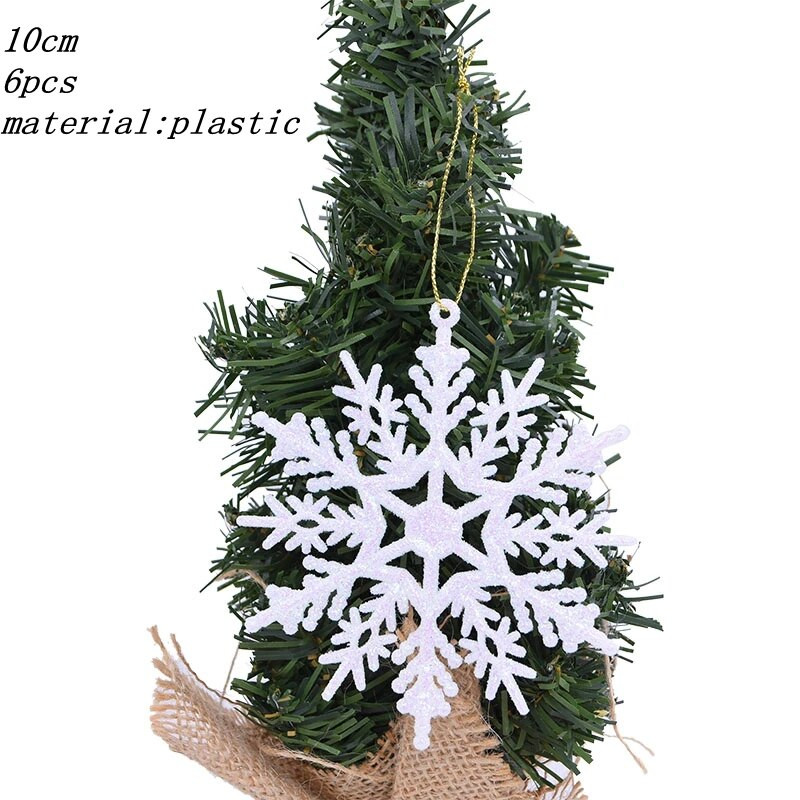 18 pakiranja plastičnih bijelih ukrasa u obliku pahuljica Božićni ukrasi za božićno drvce 10 cm Božićni ukras u obliku pahuljica koje se smrzavaju