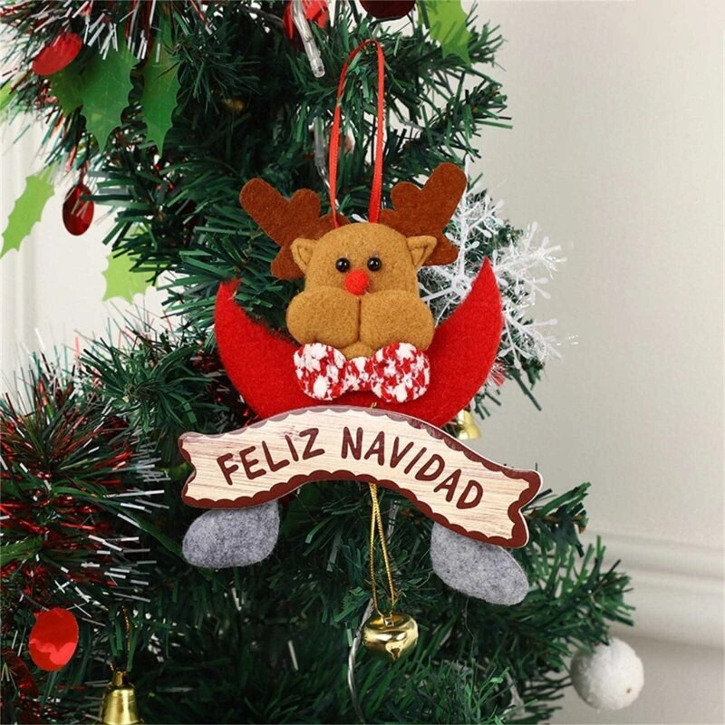 Ziemassvētku rotājumi Ziemassvētku eglītes kulons Santa Sniegavīrs Alnis Eleganti Ziemassvētku eglīšu rotājumi