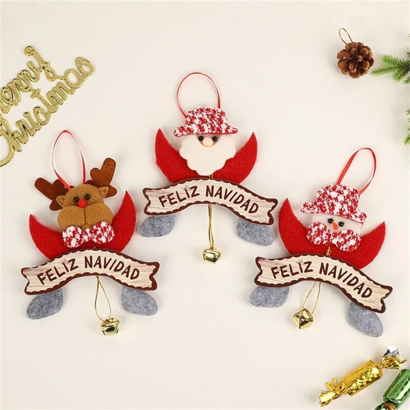 Ziemassvētku rotājumi Ziemassvētku eglītes kulons Santa Sniegavīrs Alnis Eleganti Ziemassvētku eglīšu rotājumi