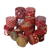 2 M Ziemassvētku loki, sniegpārsliņu siksnas, Ziemassvētku vakara rotājumi, apdrukāti rupjš audekls ar diegu vītnes dāvanu loku ballītei DIY amatniecībai