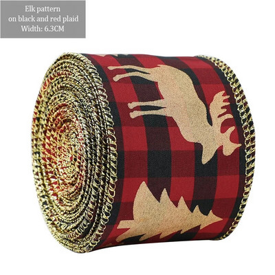 2 M Ziemassvētku loki, sniegpārsliņu siksnas, Ziemassvētku vakara rotājumi, apdrukāti rupjš audekls ar diegu vītnes dāvanu loku ballītei DIY amatniecībai