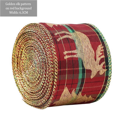 2 M Ziemassvētku loki, sniegpārsliņu siksnas, Ziemassvētku vakara rotājumi, apdrukāti rupjš audekls ar diegu vītnes dāvanu loku ballītei DIY amatniecībai