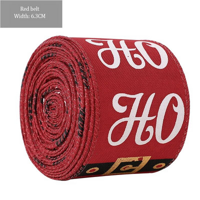 2 M Ziemassvētku loki, sniegpārsliņu siksnas, Ziemassvētku vakara rotājumi, apdrukāti rupjš audekls ar diegu vītnes dāvanu loku ballītei DIY amatniecībai