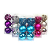 Ukrasi za božićno drvce 6 kom/lot Galvanizirane božićne kuglice Navidad Home Decor Božićni darovi Noel Ornament za Novu 2023.