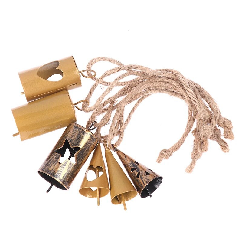 Zemniecisks vintage zvans, dzidra skaņa Zvani pret pazušanu Ganību zvani Mini zvana izstrādājumi Ziemassvētku dzīvnieku saimniecības dārza ballīšu dekorēšanai