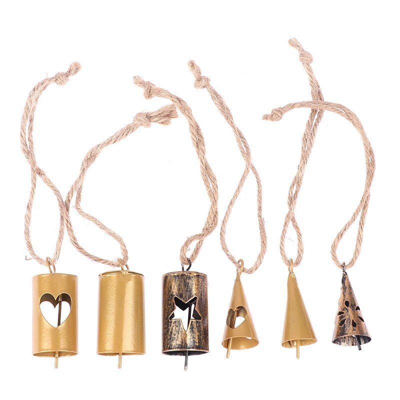 Zemniecisks vintage zvans, dzidra skaņa Zvani pret pazušanu Ganību zvani Mini zvana izstrādājumi Ziemassvētku dzīvnieku saimniecības dārza ballīšu dekorēšanai