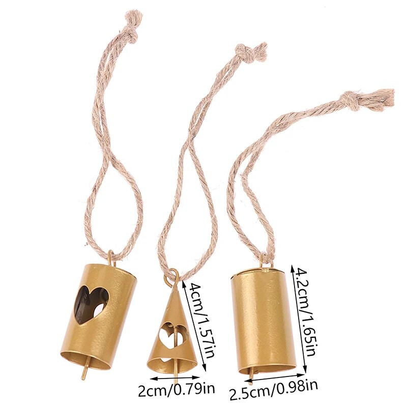 Zemniecisks vintage zvans, dzidra skaņa Zvani pret pazušanu Ganību zvani Mini zvana izstrādājumi Ziemassvētku dzīvnieku saimniecības dārza ballīšu dekorēšanai
