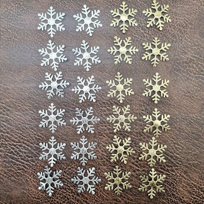(200 бр./опаковка) 30 мм Коледни фалшиви снежинки Конфети Изкуствен сняг Коледно дърво за домашно парти Сватбени декорации