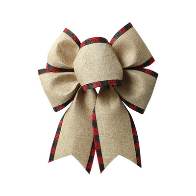 Karácsonyfa masnicsomó otthoni karácsonyfa tartós ajándék kreatív autós kockás csomó karácsonyi íj 2023 újévi díszek