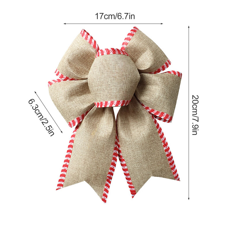 Karácsonyfa masnicsomó otthoni karácsonyfa tartós ajándék kreatív autós kockás csomó karácsonyi íj 2023 újévi díszek