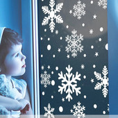 27 kom/set Sretan Božić Snježna pahuljica naljepnica za prozor Nova godina Dječja soba 2023. Božićne zidne naljepnice Dekoracija naljepnica za dom