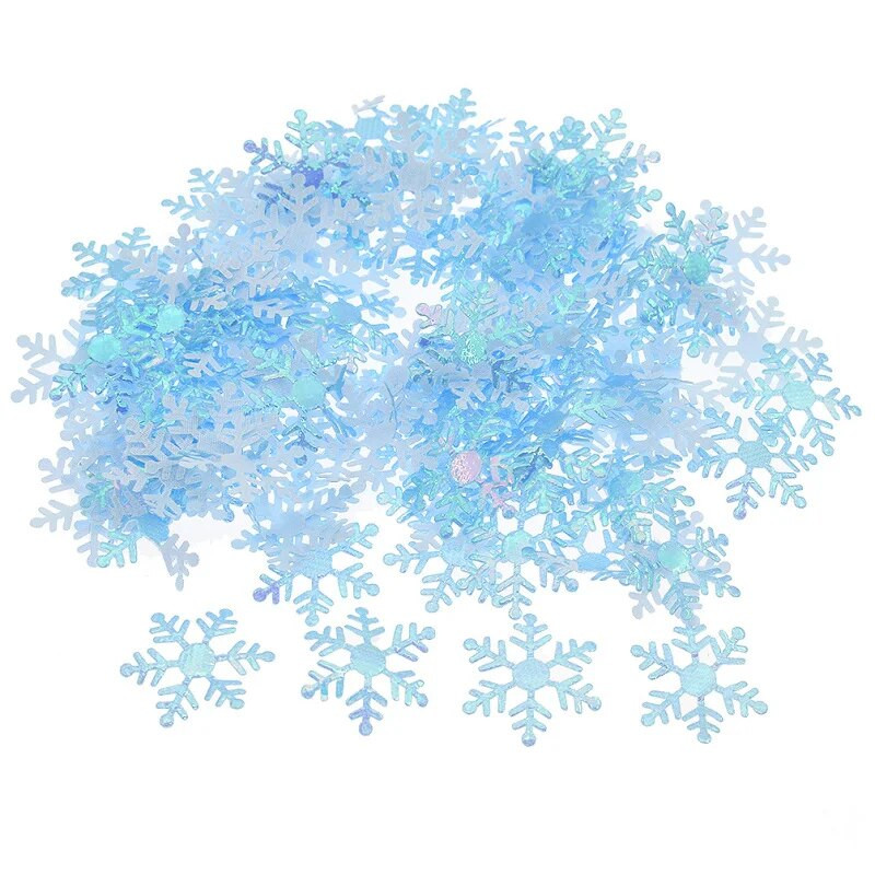 200 komada poliesterskih filca podstavljenih aplikacija pahuljica za DIY Craft Party božićne ukrasne materijale za albume
