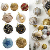 Božićne kuglice 8 cm Ukrasi za božićno drvce Kuglica Božićno viseće drvce Privjesci Dekoracija za kućne zabave Poklon za Novu 2024. Noel Navidad