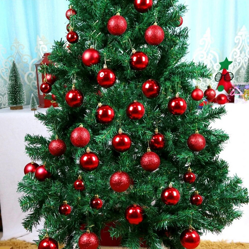 24 komada Sretna božićna kuglica 3/4 cm ukras za božićno drvce, privjesak, viseća zabava Dekoracija doma Novogodišnji dar 2022. bolas de navidad