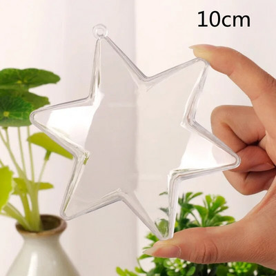 1 kom prozirnih kuglica, plastičnih božićnih ukrasa, prozirna kuglica, ukrasni poklon