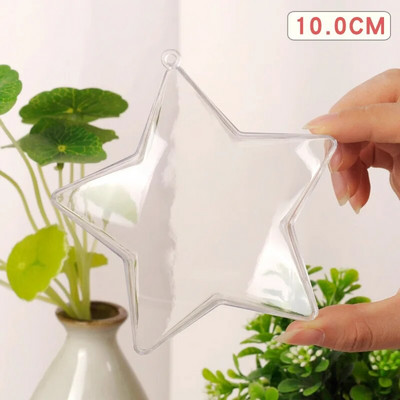 1 kom prozirnih kuglica, plastičnih božićnih ukrasa, prozirna kuglica, ukrasni poklon