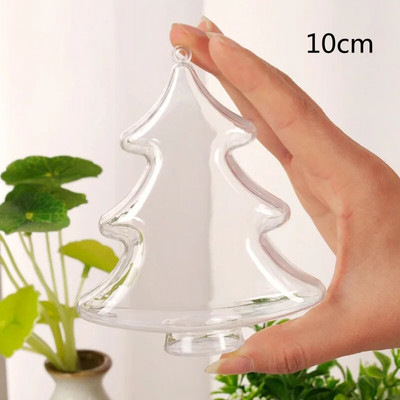 1 kom prozirnih kuglica, plastičnih božićnih ukrasa, prozirna kuglica, ukrasni poklon