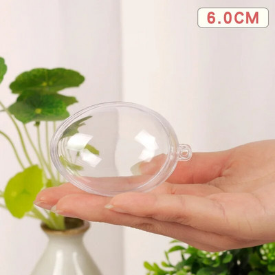 1 kom prozirnih kuglica, plastičnih božićnih ukrasa, prozirna kuglica, ukrasni poklon