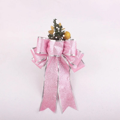 5ausis 7ausis Ziemassvētku bantīte Ziemassvētku rotājums Liels Ziemassvētku bantītis Ziemassvētku eglītes rotājumi bērniem dāvanu kastītes iepakojums Bowknot