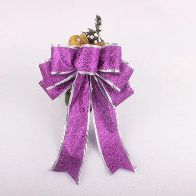 5ausis 7ausis Ziemassvētku bantīte Ziemassvētku rotājums Liels Ziemassvētku bantītis Ziemassvētku eglītes rotājumi bērniem dāvanu kastītes iepakojums Bowknot