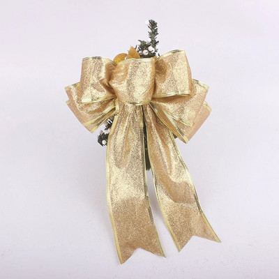 5ausis 7ausis Ziemassvētku bantīte Ziemassvētku rotājums Liels Ziemassvētku bantītis Ziemassvētku eglītes rotājumi bērniem dāvanu kastītes iepakojums Bowknot