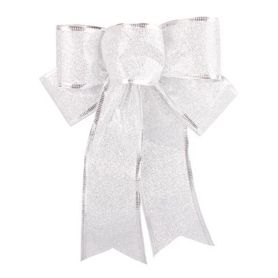 5ausis 7ausis Ziemassvētku bantīte Ziemassvētku rotājums Liels Ziemassvētku bantītis Ziemassvētku eglītes rotājumi bērniem dāvanu kastītes iepakojums Bowknot