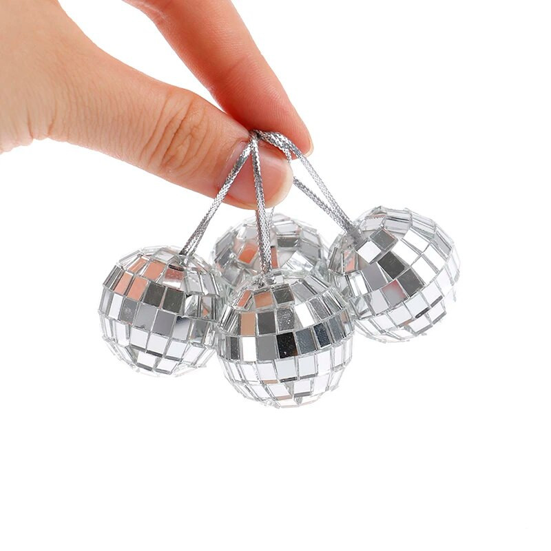 12PCS 2cm Božićne kuglice Ukrasi Mini Disco Mirror Ball Dekoracija božićnog drvca diy božićno drvce ukras sobe