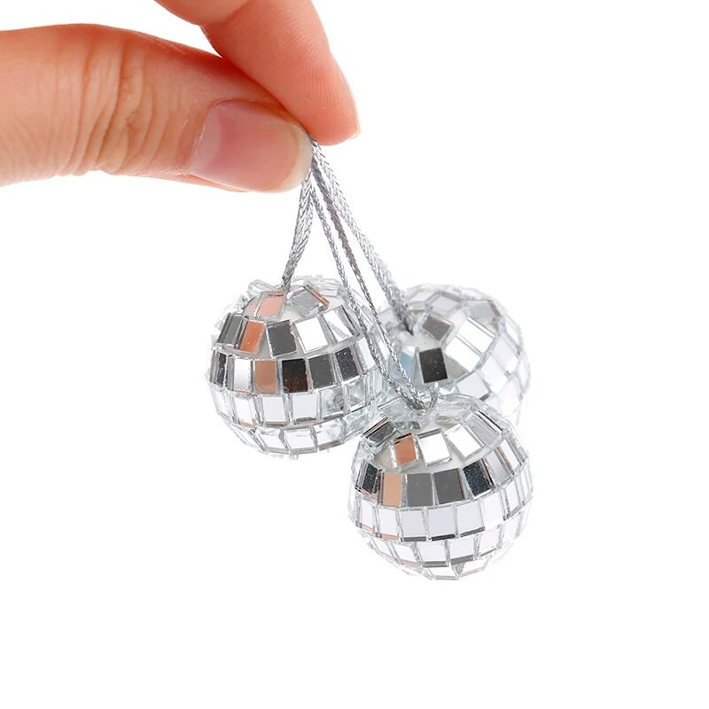 12PCS 2cm Božićne kuglice Ukrasi Mini Disco Mirror Ball Dekoracija božićnog drvca diy božićno drvce ukras sobe
