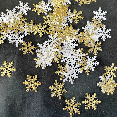 300/600gab 2cm mākslīgais sniegs Ziemassvētku sniegpārslas Ziemassvētku ballīte kāzu konfeti Ziemassvētku rotājumi Jaungada dekors Navidad