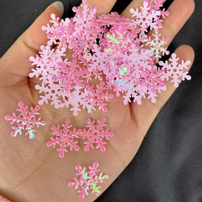 300/600gab 2cm mākslīgais sniegs Ziemassvētku sniegpārslas Ziemassvētku ballīte kāzu konfeti Ziemassvētku rotājumi Jaungada dekors Navidad