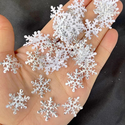 300/600gab 2cm mākslīgais sniegs Ziemassvētku sniegpārslas Ziemassvētku ballīte kāzu konfeti Ziemassvētku rotājumi Jaungada dekors Navidad