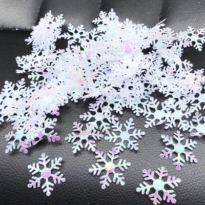 300/600gab 2cm mākslīgais sniegs Ziemassvētku sniegpārslas Ziemassvētku ballīte kāzu konfeti Ziemassvētku rotājumi Jaungada dekors Navidad