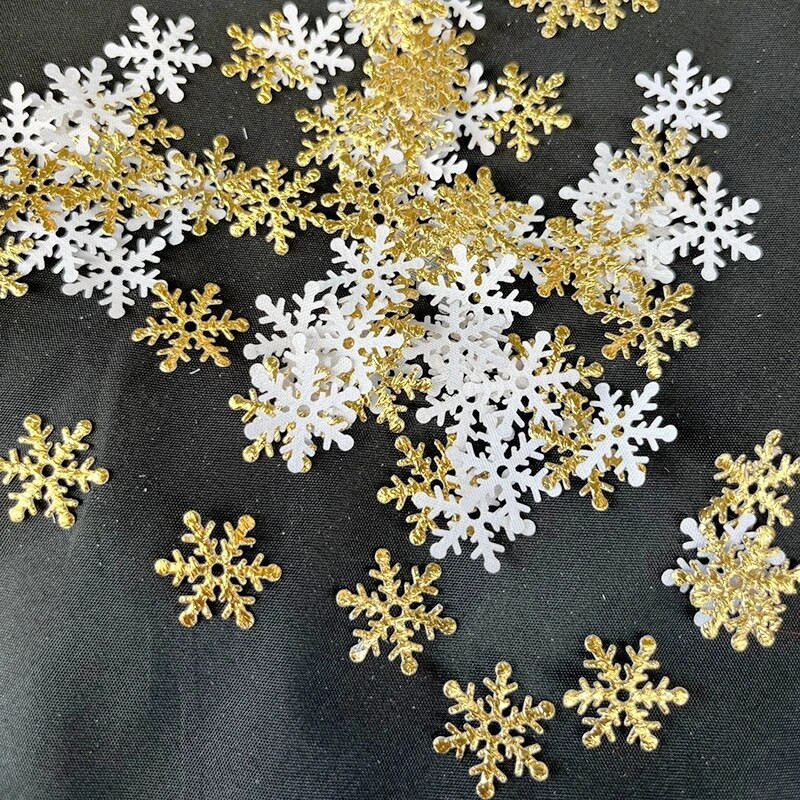 300/600gab 2cm mākslīgais sniegs Ziemassvētku sniegpārslas Ziemassvētku ballīte kāzu konfeti Ziemassvētku rotājumi Jaungada dekors Navidad