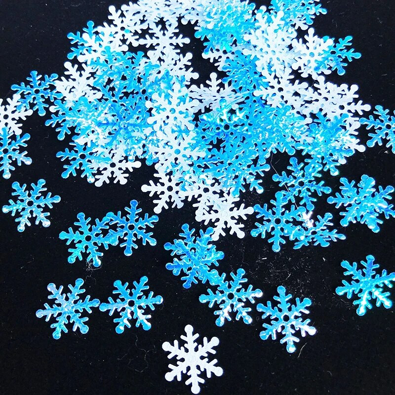 300/600gab 2cm mākslīgais sniegs Ziemassvētku sniegpārslas Ziemassvētku ballīte kāzu konfeti Ziemassvētku rotājumi Jaungada dekors Navidad