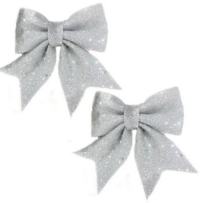 2Pc velike mašne Ukrasi s mašnama za božićno drvce Poklon Božićni blagdani Unutarnji vanjski ukrasi Party Božićni ukrasi