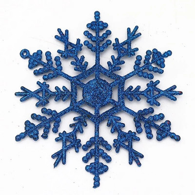 12 komada Snježna pahuljica Potrepštine za zabavu Dekorativni ukrasi Božićni ukrasi Božićna pahuljica Zlatni prah Plastični 24 komada 10 cm snijeg