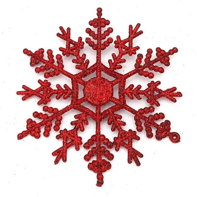 12 komada Snježna pahuljica Potrepštine za zabavu Dekorativni ukrasi Božićni ukrasi Božićna pahuljica Zlatni prah Plastični 24 komada 10 cm snijeg