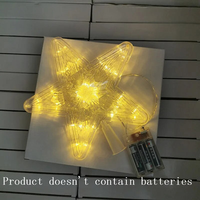 Ukrasi za božićno drvce Vrhunske zvijezde LED svjetlo Lampa Božićni ukrasi za dom Božićna drvca Nova godina 2022. Navidad Natal Noel