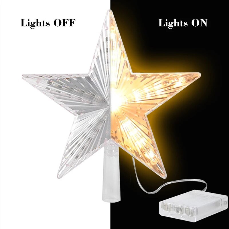 Ukrasi za božićno drvce Vrhunske zvijezde LED svjetlo Lampa Božićni ukrasi za dom Božićna drvca Nova godina 2022. Navidad Natal Noel